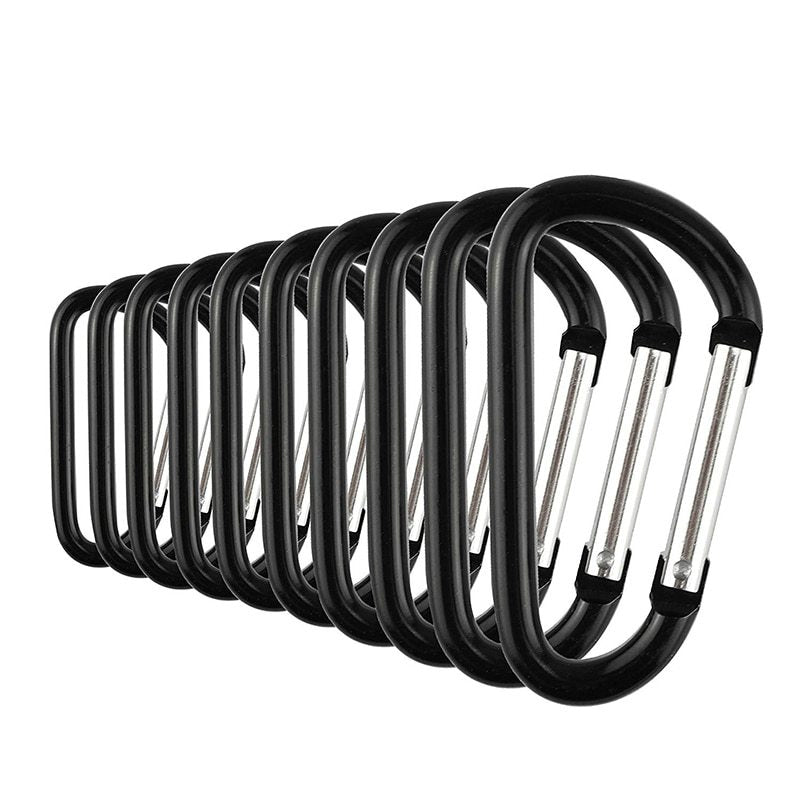 Lot de 10 Mousquetons en Aluminium