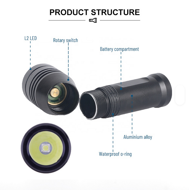 Lampe de plongée sous-marine DM008