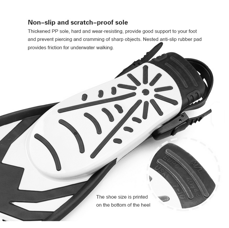 Palmes de plongée professionnelles à longues lames AF700