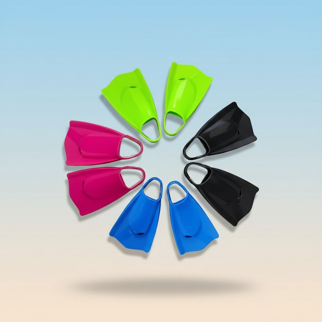 Palmes de Natation à Lame Courte en Silicone Souple