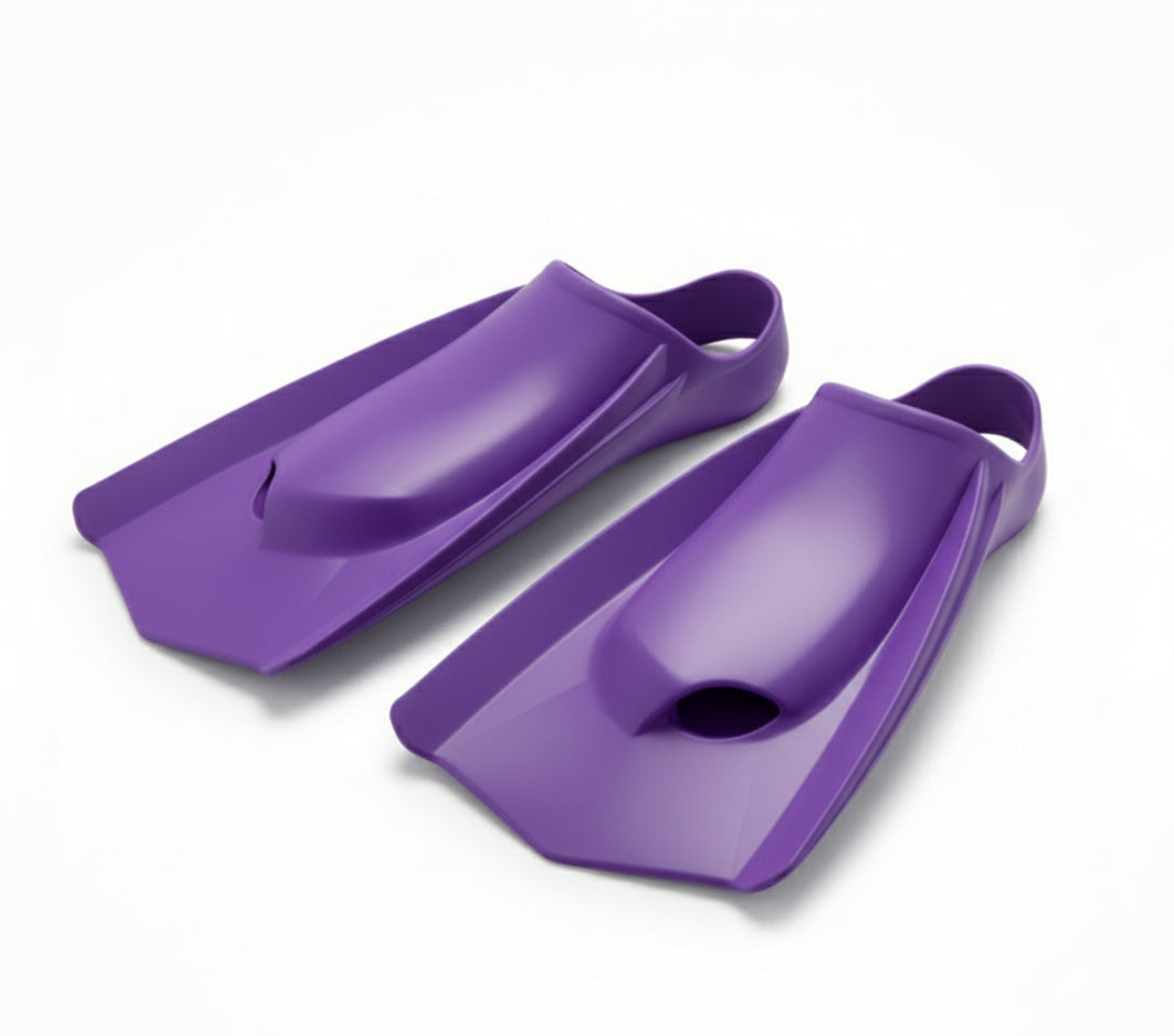 Palmes de Natation à Lame Courte en Silicone Souple